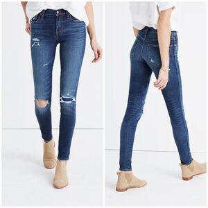 3/$10 Madewell 9” High-Rise Skinny Jeans in Charcoal Size 27